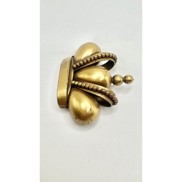 Joan Castle Queen For A Day 3D Dimensional Crown Brooch - Picture 2 of 6